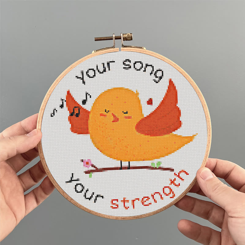  Cross Stitch Kit - Positive Singing Bird | Diy Decorative Artwork | Nice Handicraft For Friends - image 7