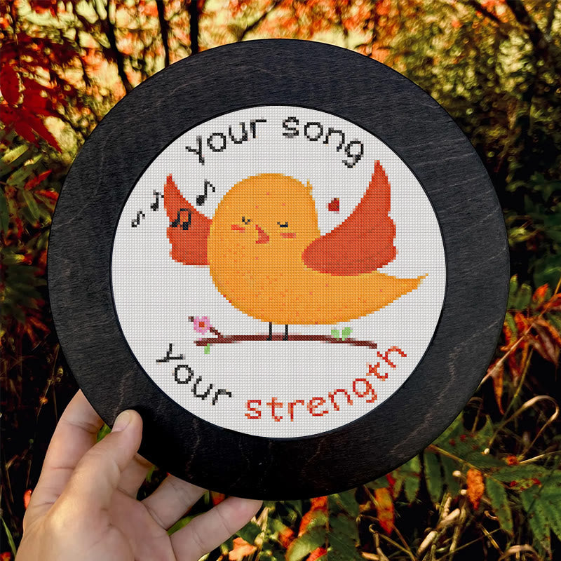  Cross Stitch Kit - Positive Singing Bird | Diy Decorative Artwork | Nice Handicraft For Friends - image 8