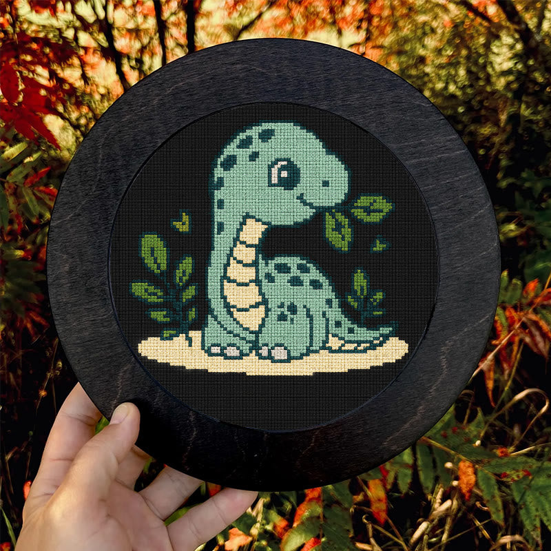  Cross Stitch Kit - Baby Dinosaur | Handmade Wall Art | Easy Needlework For Beginner - image 7