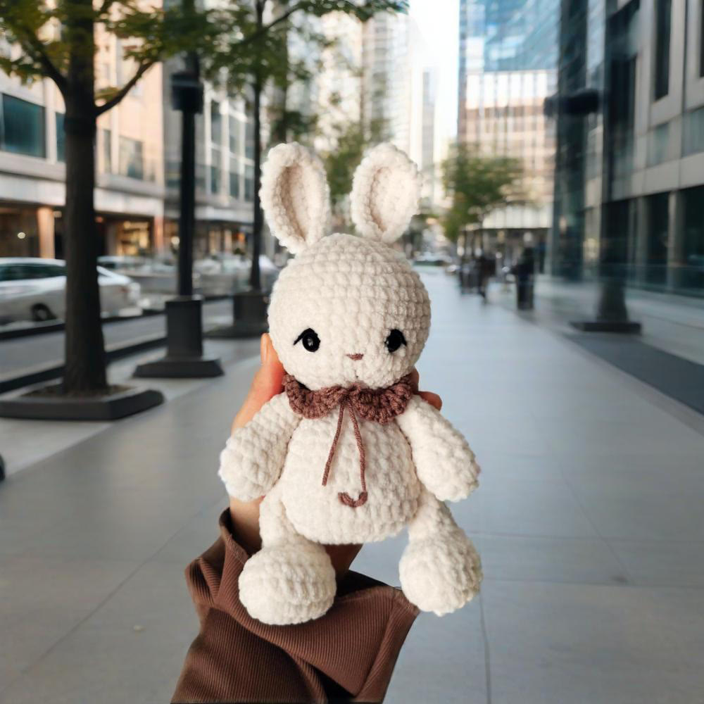 Diy Handmade Lovely Bunny Crochet Kit - Fashion Bag Pendant | Handmade Baby Toys  - image 4