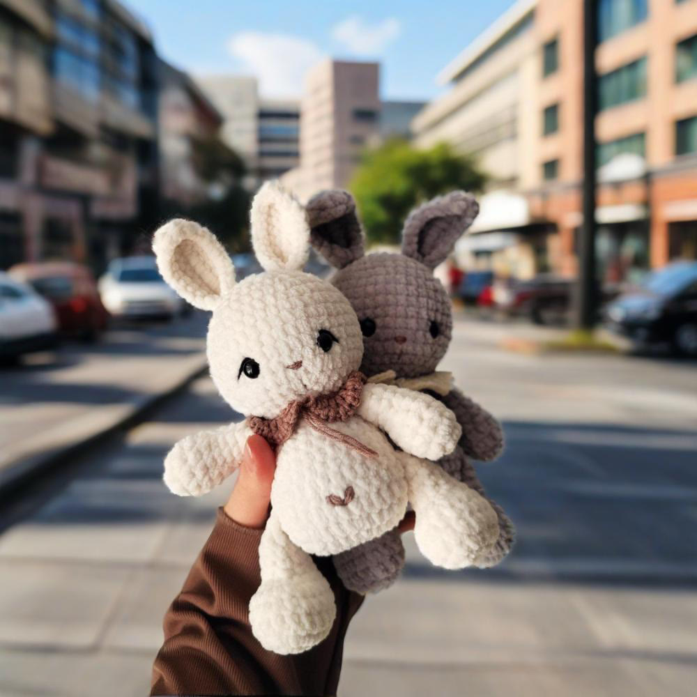 Diy Handmade Lovely Bunny Crochet Kit - Fashion Bag Pendant | Handmade Baby Toys  - image 6