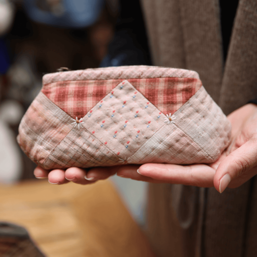 Embroidery Storage Bag  Kits | Handmade Creative Glasses Case | Diy Zipper Pencil Case  - pink - image 4