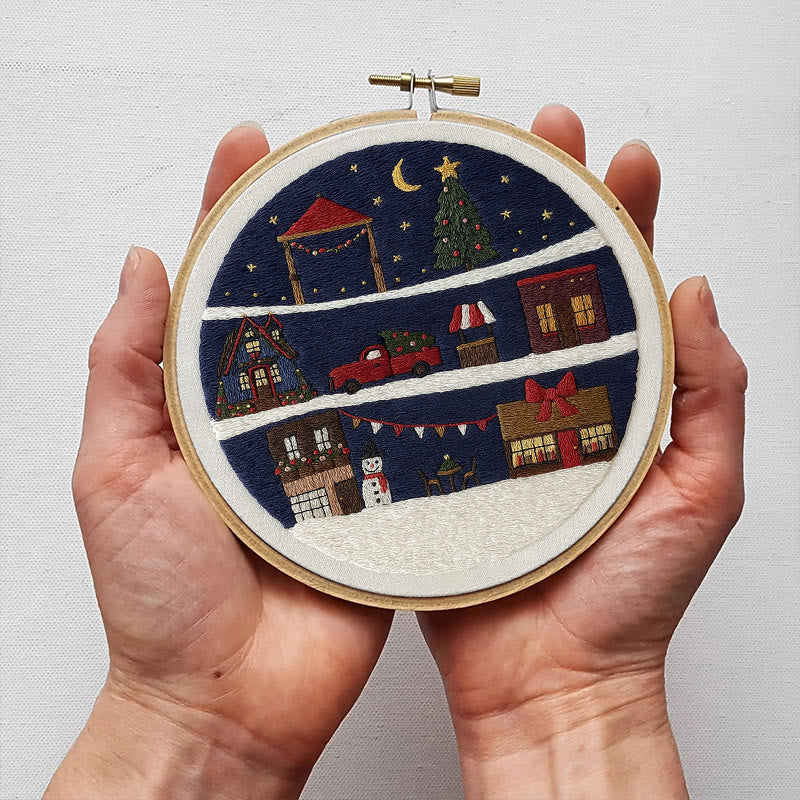 Rubbyoo Embroidery Kit - Wonderful Christmas Eve | Unique Christmas Gifts | Christmas Tree Ornaments - image 3