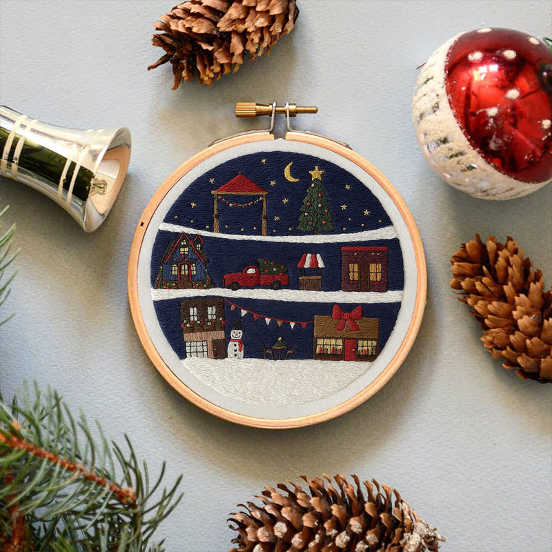 Rubbyoo Embroidery Kit - Wonderful Christmas Eve | Unique Christmas Gifts | Christmas Tree Ornaments - image 4