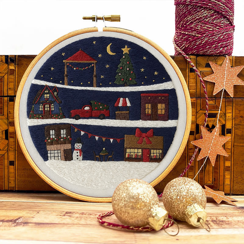 Rubbyoo Embroidery Kit - Wonderful Christmas Eve | Unique Christmas Gifts | Christmas Tree Ornaments - image 7