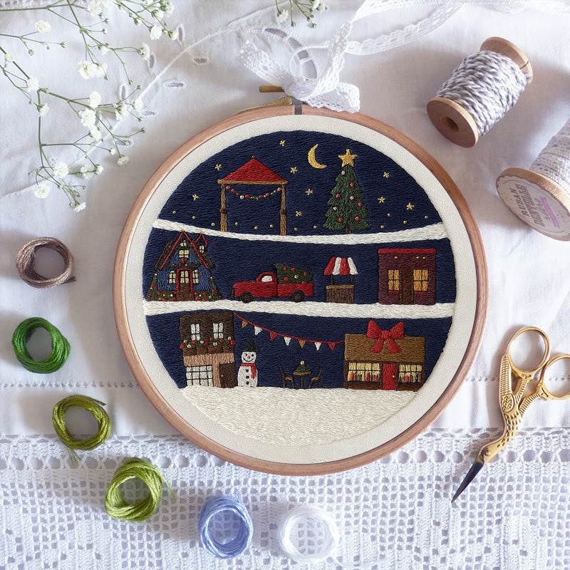 Rubbyoo Embroidery Kit - Wonderful Christmas Eve | Unique Christmas Gifts | Christmas Tree Ornaments - image 5