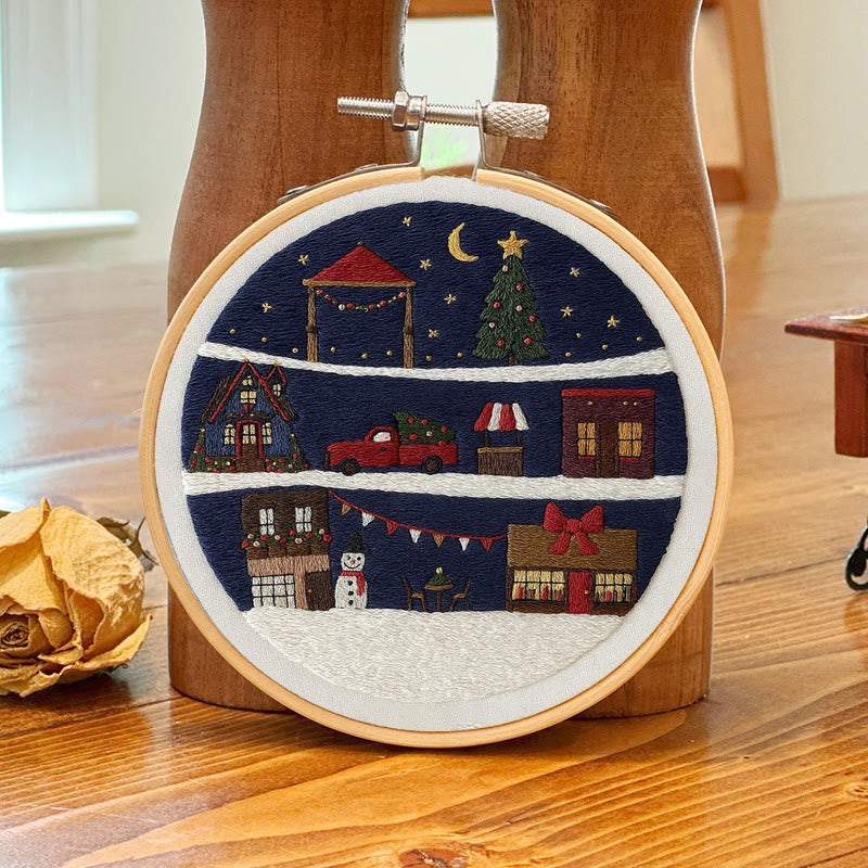 Rubbyoo Embroidery Kit - Wonderful Christmas Eve | Unique Christmas Gifts | Christmas Tree Ornaments - image 6