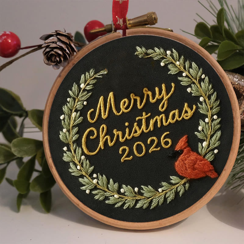Rubbyoo Embroidery Kit - Marry Christmas Celebration | New Year Handicraft | Festive Hanging Decoration - image 4