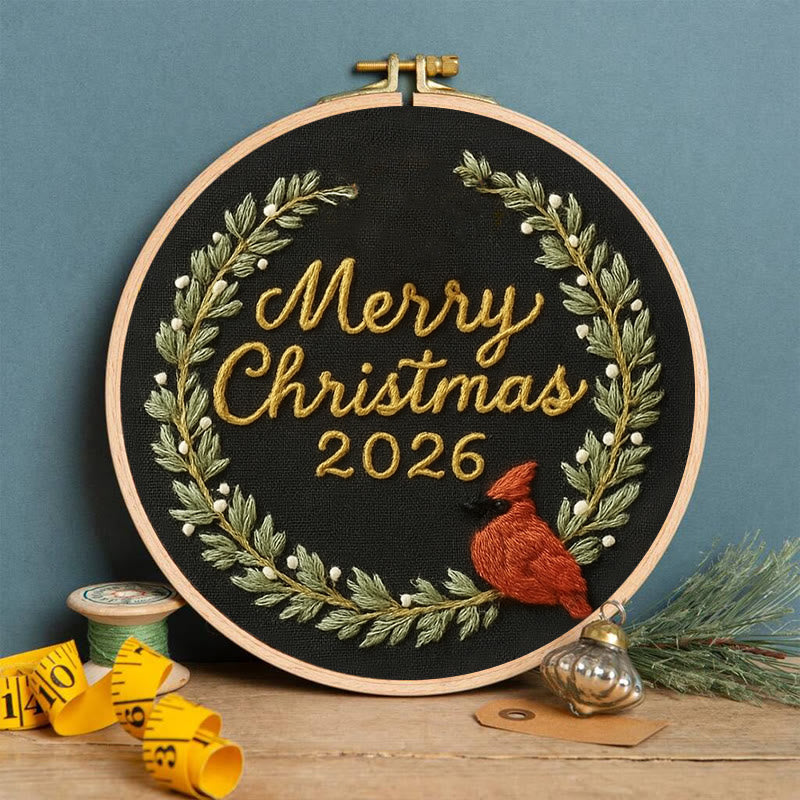 Rubbyoo Embroidery Kit - Marry Christmas Celebration | New Year Handicraft | Festive Hanging Decoration - image 3