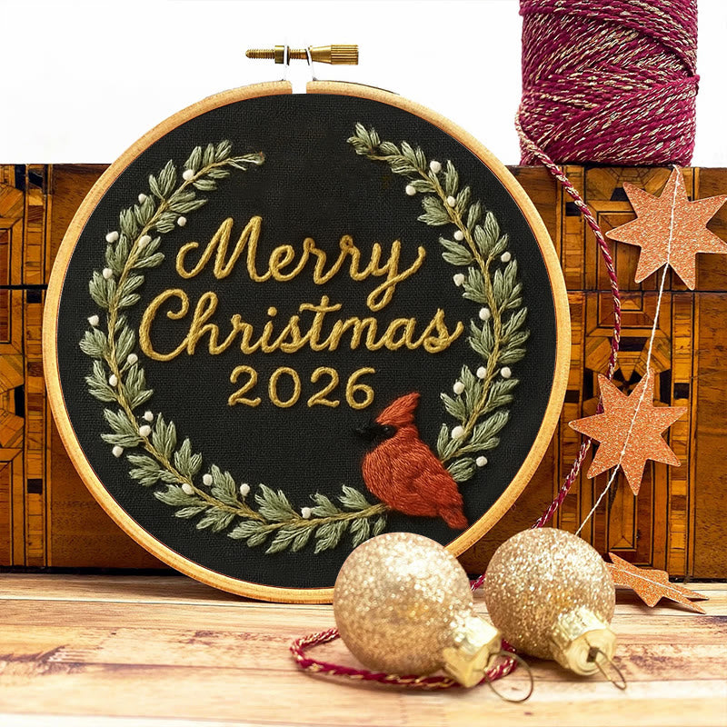 Rubbyoo Embroidery Kit - Marry Christmas Celebration | New Year Handicraft | Festive Hanging Decoration - image 2