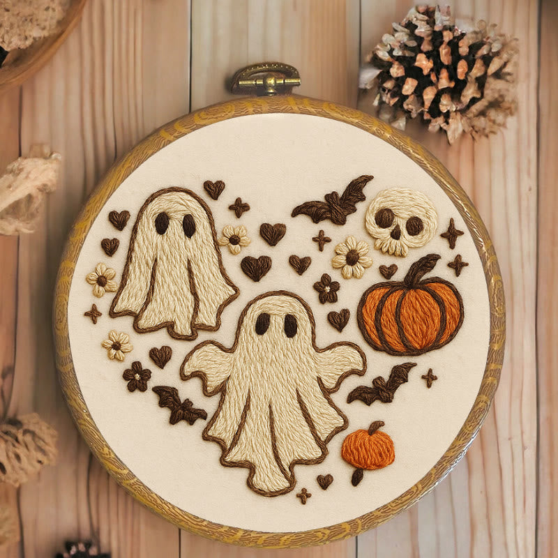 Rubbyoo Embroidery Kit - Halloween Bats And Ghosts | Spooky Halloween Decor | Diy Holiday Handicraft - image 7