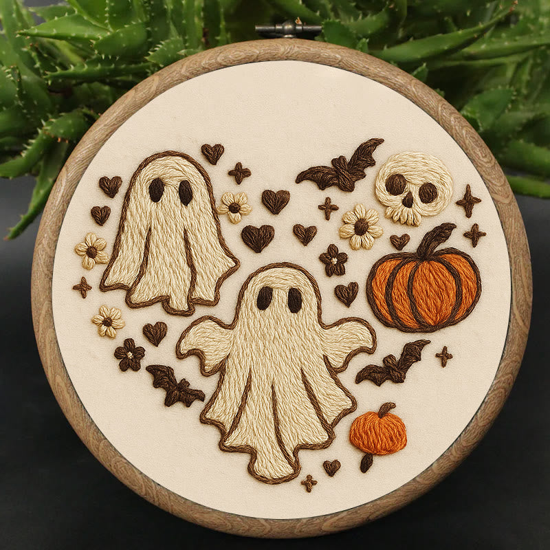 Rubbyoo Embroidery Kit - Halloween Bats And Ghosts | Spooky Halloween Decor | Diy Holiday Handicraft - image 5