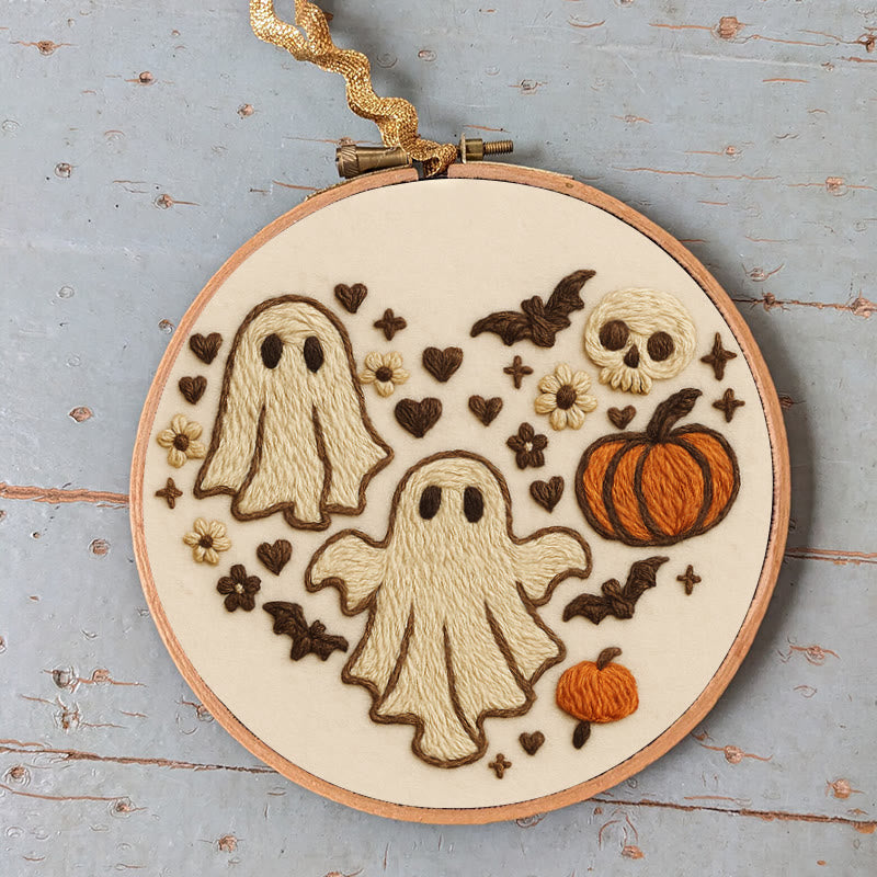 Rubbyoo Embroidery Kit - Halloween Bats And Ghosts | Spooky Halloween Decor | Diy Holiday Handicraft - image 6