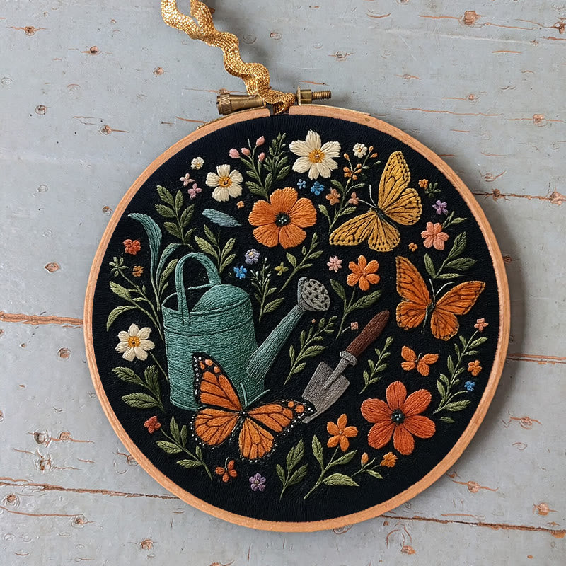 Rubbyoo Embroidery Kit - Plants And Butterfly | Diy Aesthetic Needlework Gift | Stunning Wall Decor  - image 7