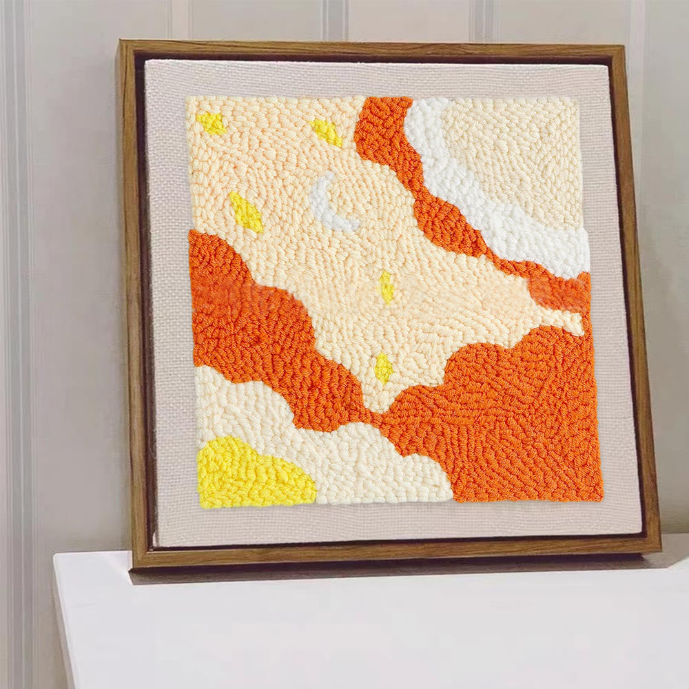 Abstract Art Square Punch Needle Kit - Unique  Handmade Craft  | Stylish Wall Decoration  - image 8