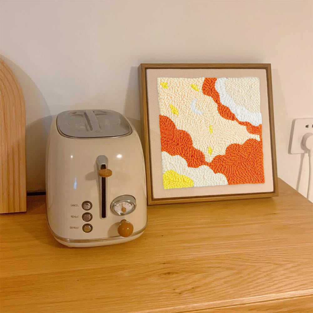 Abstract Art Square Punch Needle Kit - Unique  Handmade Craft  | Stylish Wall Decoration  - image 7