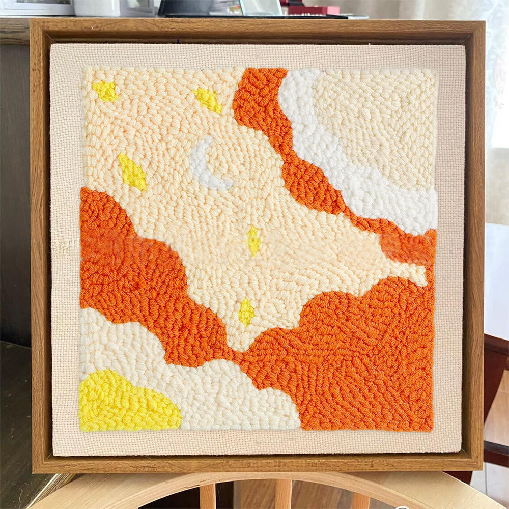 Abstract Art Square Punch Needle Kit - Unique  Handmade Craft  | Stylish Wall Decoration  - image 9