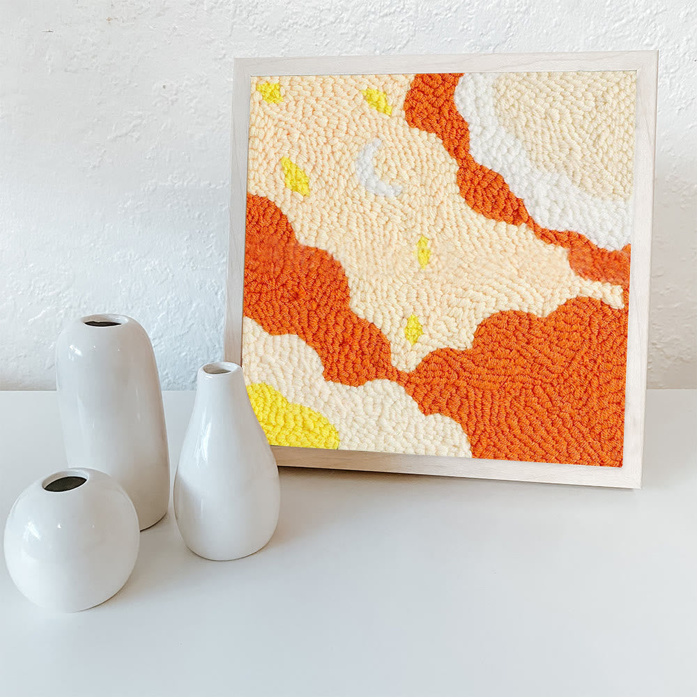 Abstract Art Square Punch Needle Kit - Unique  Handmade Craft  | Stylish Wall Decoration  - image 6