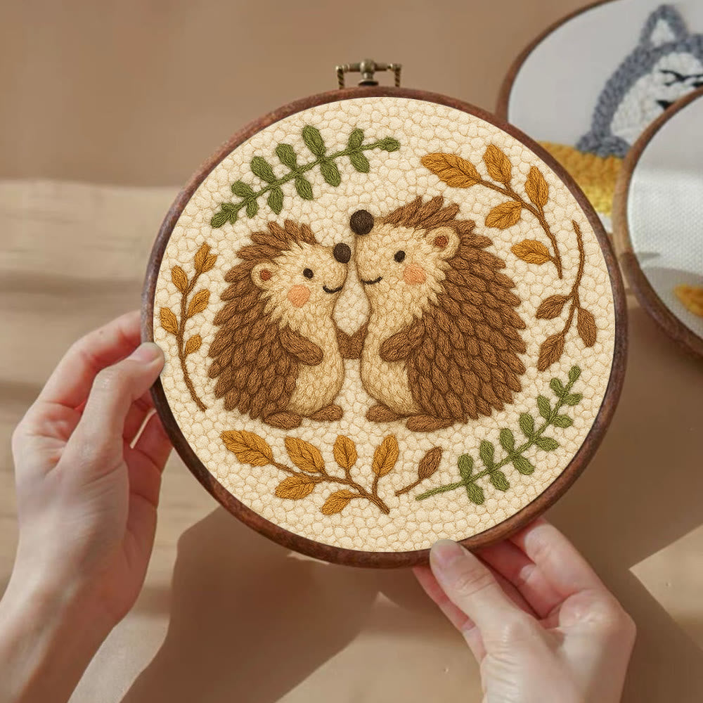 Heartwarming Hedgehog Punch Needle Kit - Cute Animal Handicraft | Perfect Needlework For Craft Lovers - image 8