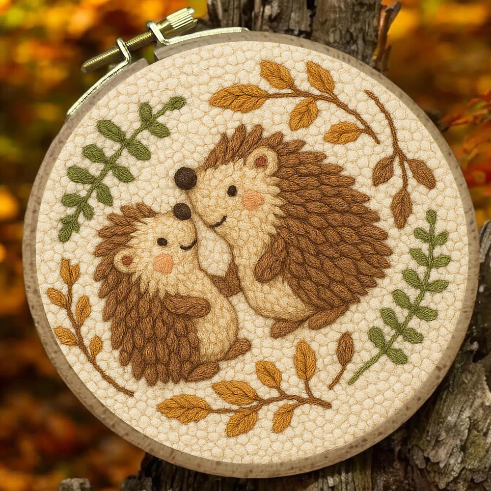 Heartwarming Hedgehog Punch Needle Kit - Cute Animal Handicraft | Perfect Needlework For Craft Lovers - image 1