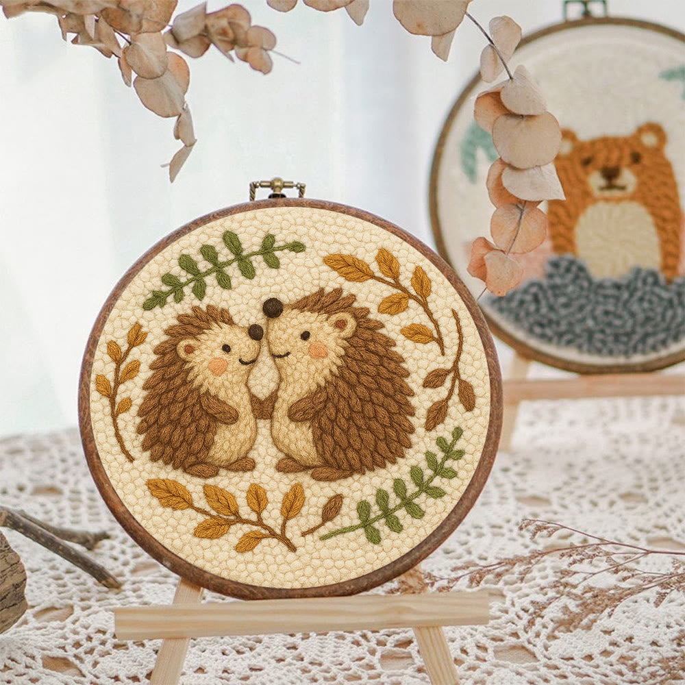 Heartwarming Hedgehog Punch Needle Kit - Cute Animal Handicraft | Perfect Needlework For Craft Lovers - image 5