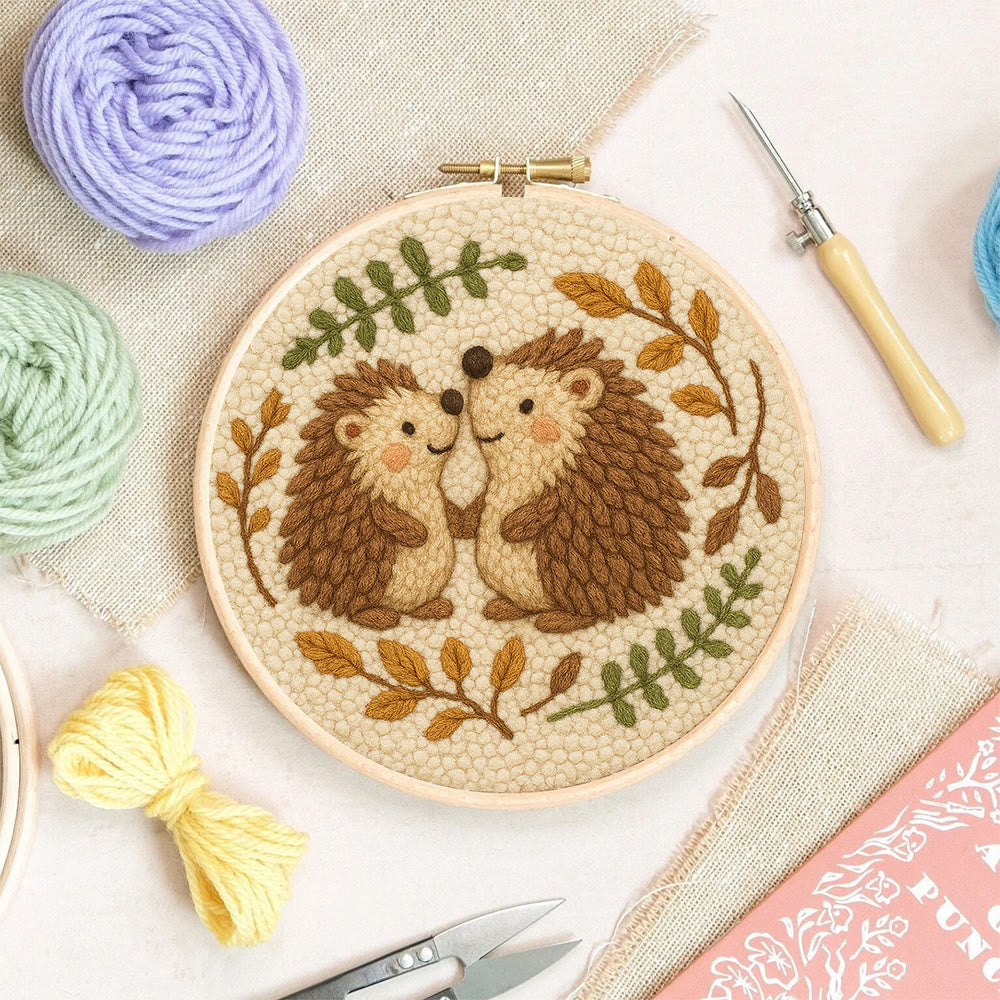 Heartwarming Hedgehog Punch Needle Kit - Cute Animal Handicraft | Perfect Needlework For Craft Lovers - image 6