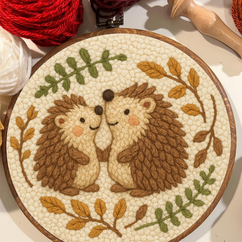Heartwarming Hedgehog Punch Needle Kit - Cute Animal Handicraft | Perfect Needlework For Craft Lovers - image 3
