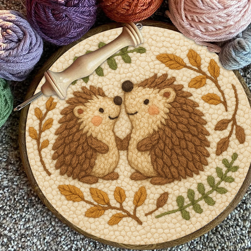 Heartwarming Hedgehog Punch Needle Kit - Cute Animal Handicraft | Perfect Needlework For Craft Lovers - image 2