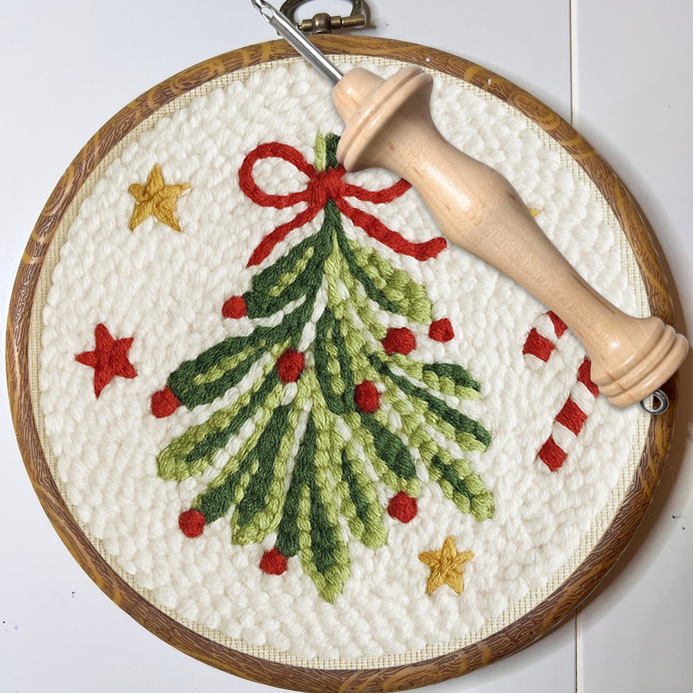 Christmas Tree Punch Needle Kit - Handmade Christmas Decoration | Unique Christmas Handicraft  - image 9