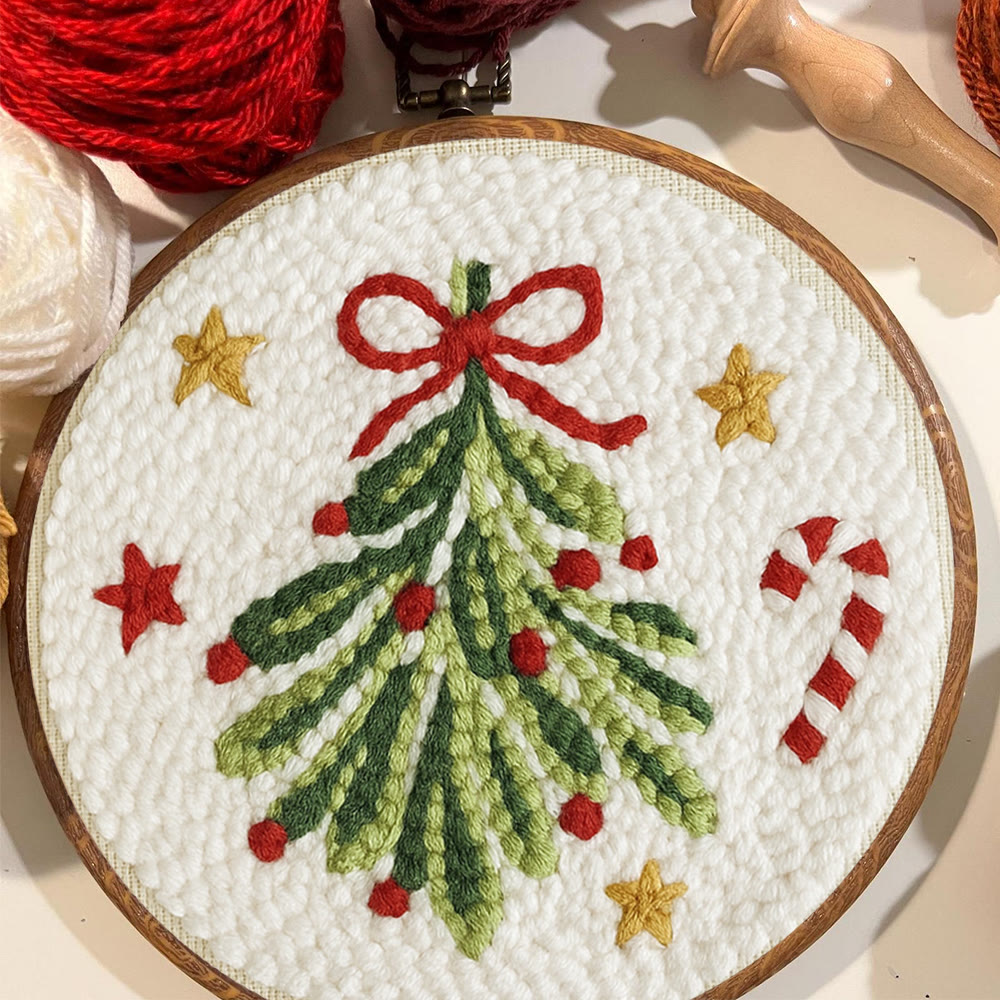Christmas Tree Punch Needle Kit - Handmade Christmas Decoration | Unique Christmas Handicraft  - image 8
