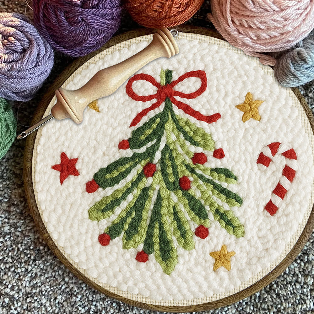 Christmas Tree Punch Needle Kit - Handmade Christmas Decoration | Unique Christmas Handicraft  - image 4