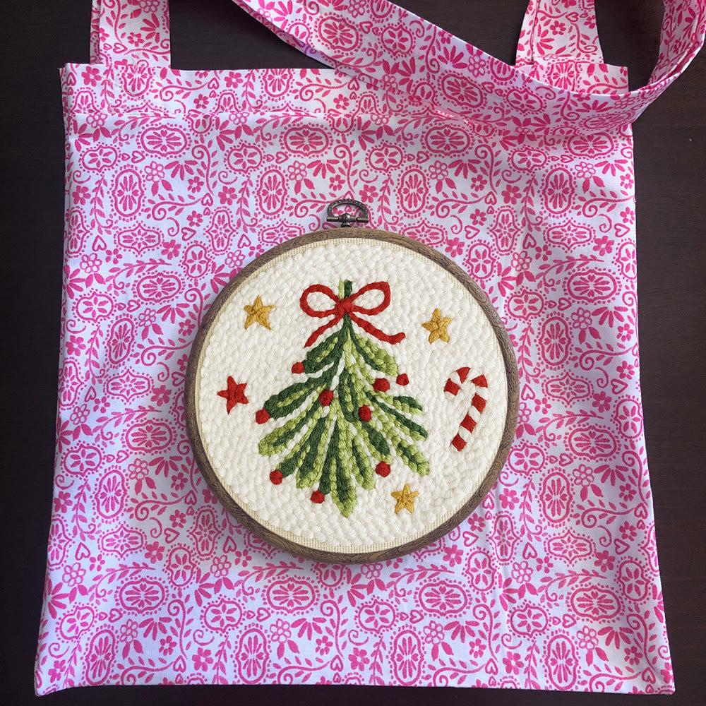 Christmas Tree Punch Needle Kit - Handmade Christmas Decoration | Unique Christmas Handicraft  - image 10