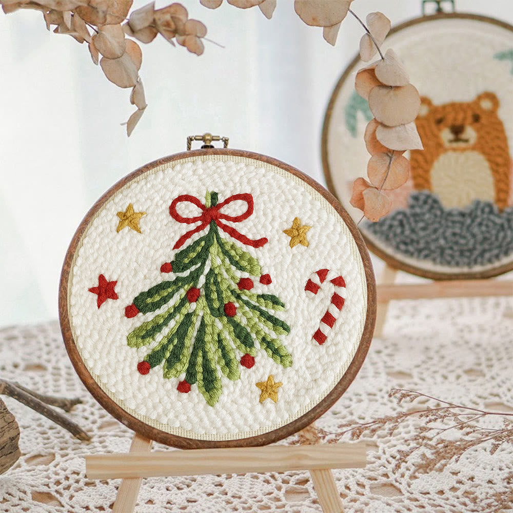 Christmas Tree Punch Needle Kit - Handmade Christmas Decoration | Unique Christmas Handicraft  - image 7