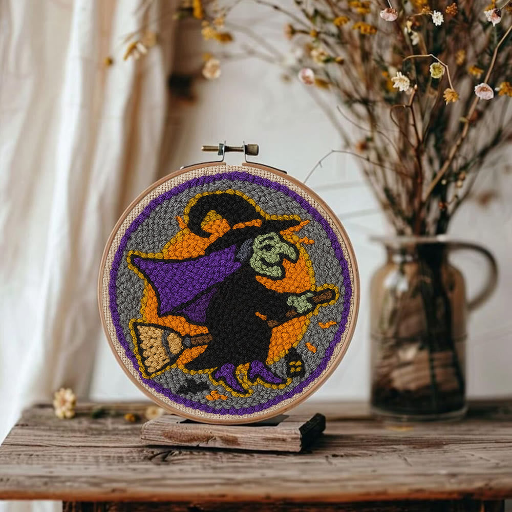 Magic Wizard Punch Needle Kit - Spooky Halloween Gift | Ideal Craft For Home Decor - image 8