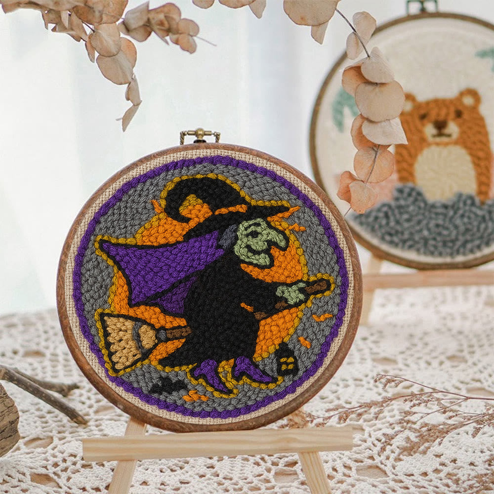 Magic Wizard Punch Needle Kit - Spooky Halloween Gift | Ideal Craft For Home Decor - image 5