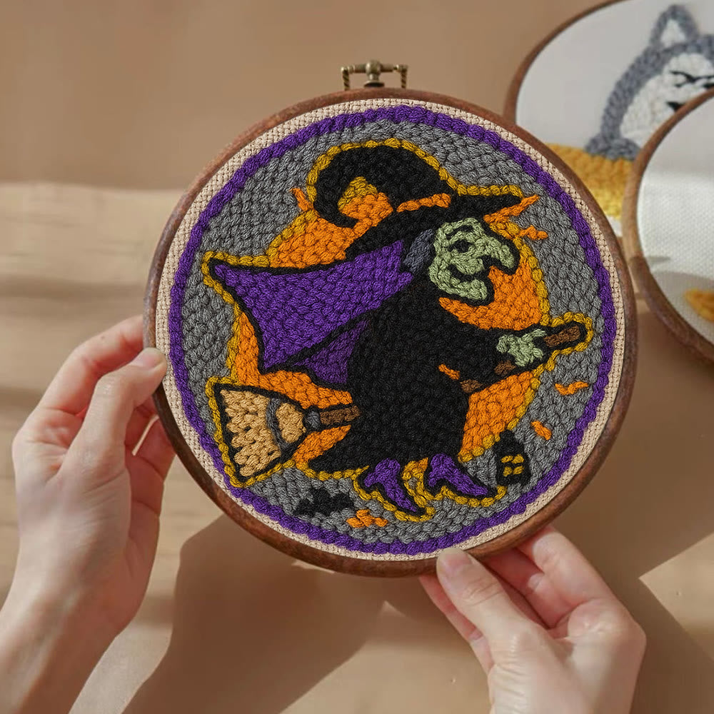 Magic Wizard Punch Needle Kit - Spooky Halloween Gift | Ideal Craft For Home Decor - image 4