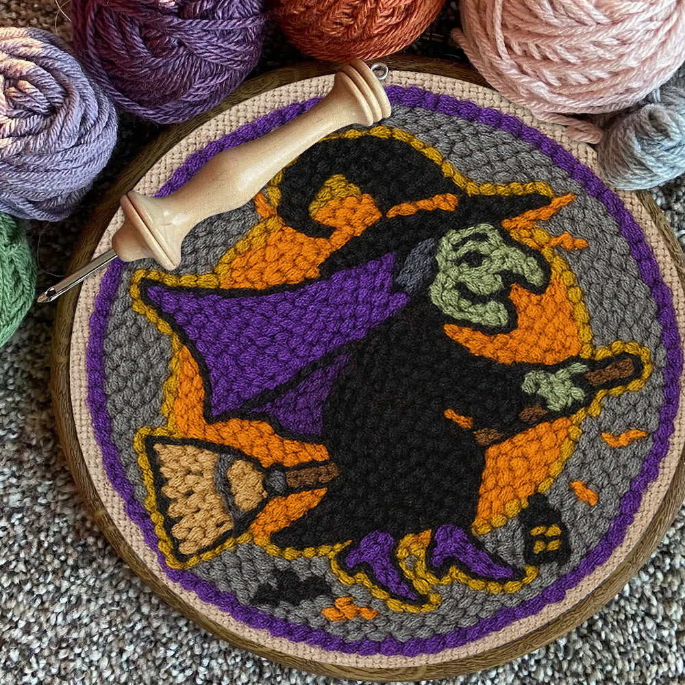 Magic Wizard Punch Needle Kit - Spooky Halloween Gift | Ideal Craft For Home Decor - image 3