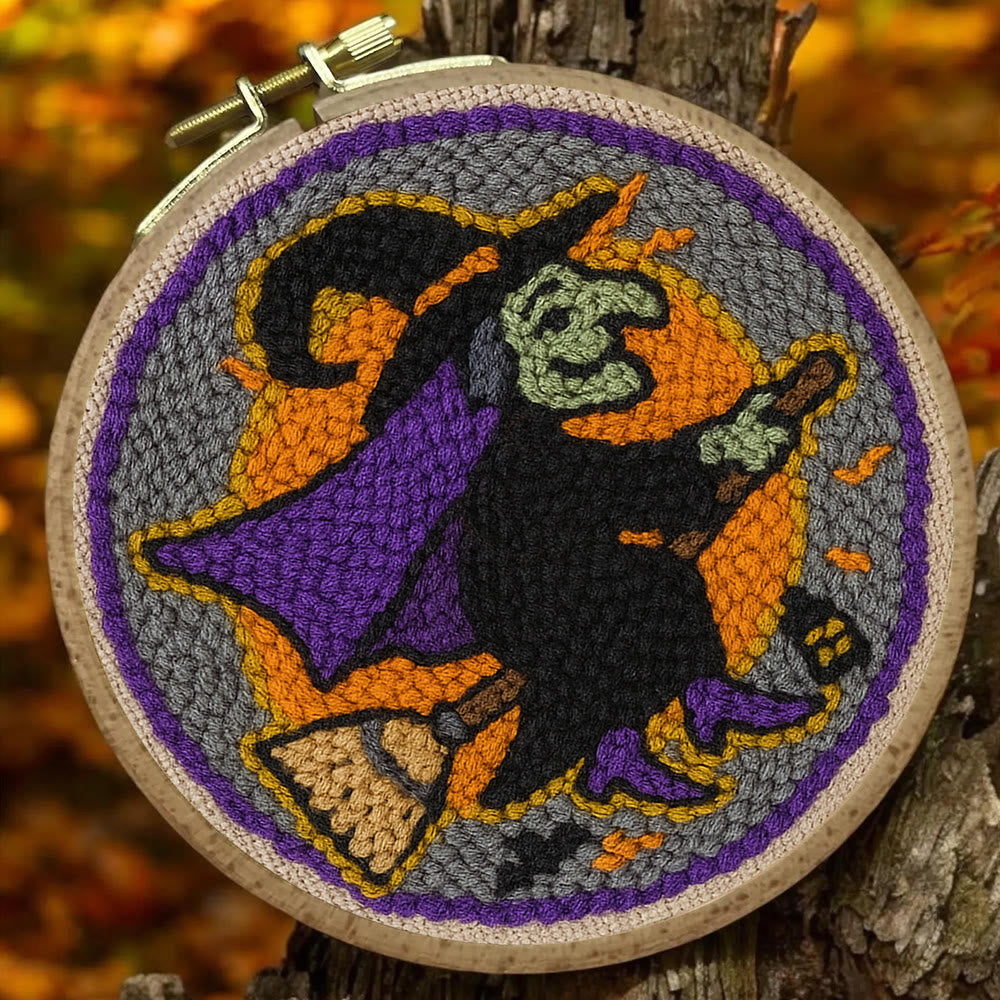 Magic Wizard Punch Needle Kit - Spooky Halloween Gift | Ideal Craft For Home Decor - image 2