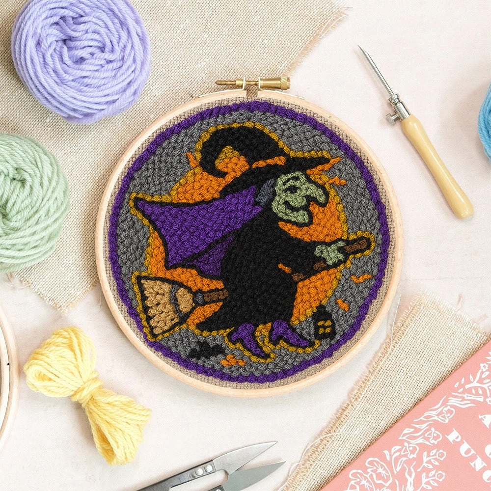 Magic Wizard Punch Needle Kit - Spooky Halloween Gift | Ideal Craft For Home Decor - image 6