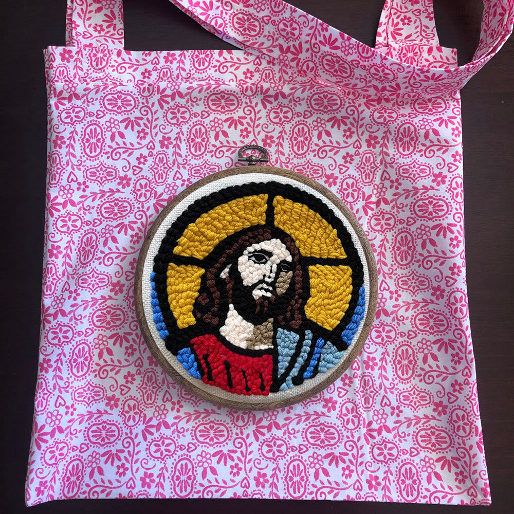 Jesus Christ Punch Needle Kit - Religious Wall Hanging |  Diy Handmade Craft - image 10