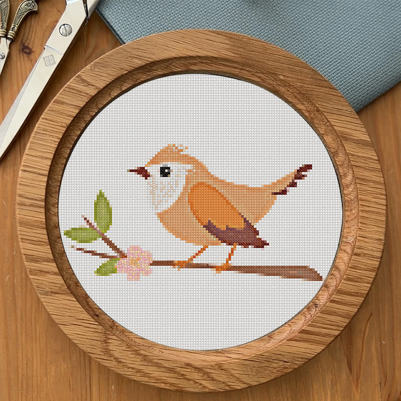  Cross Stitch Kit - Little Wren | Animal Sewing Craft | Beginner Friendly Handicraft  - image 5