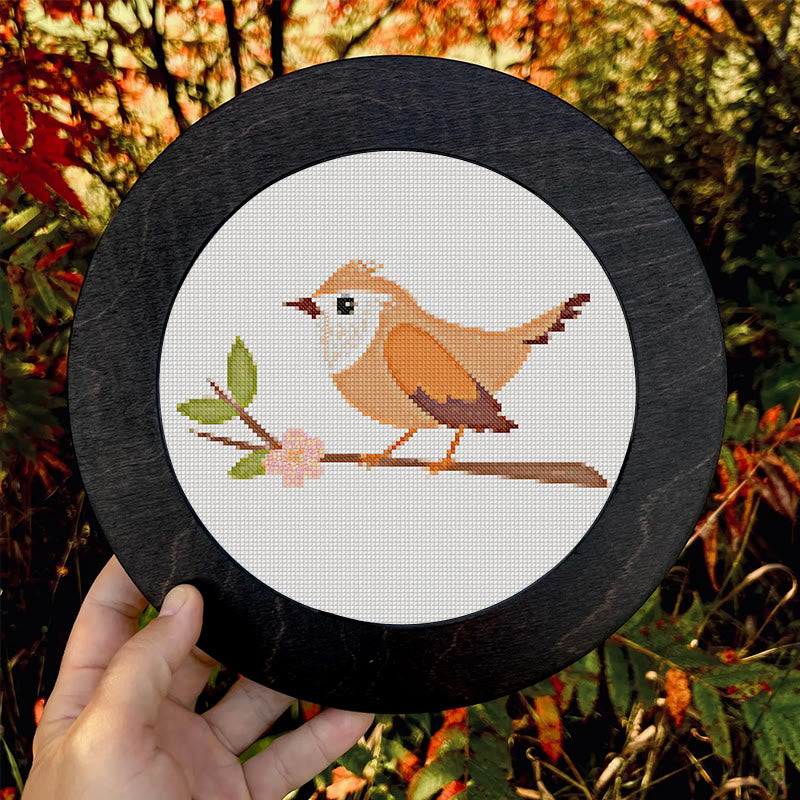  Cross Stitch Kit - Little Wren | Animal Sewing Craft | Beginner Friendly Handicraft  - image 7