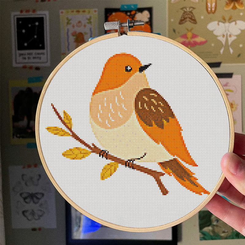  Cross Stitch Kit - Elegant Bird | Adorable Animal Craft | Unique Handmade Ornament - image 2