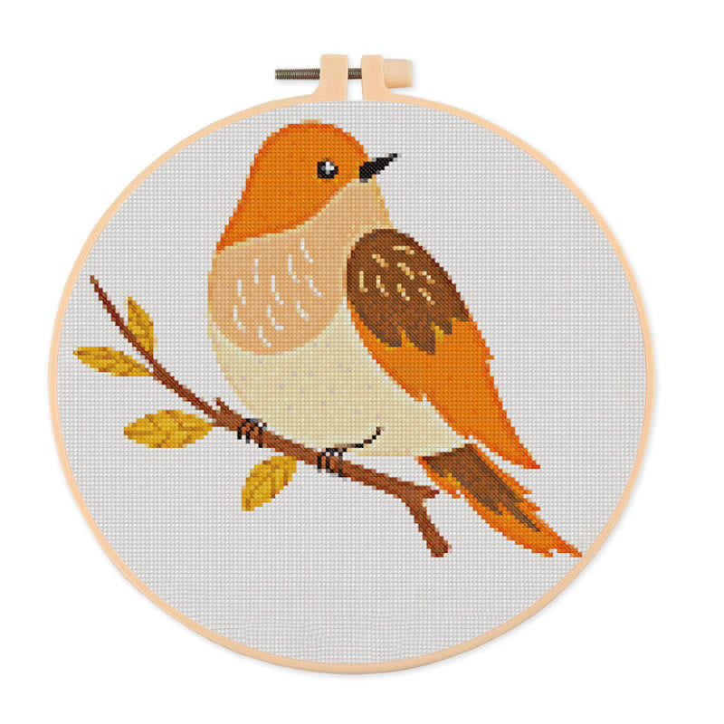  Cross Stitch Kit - Elegant Bird | Adorable Animal Craft | Unique Handmade Ornament - 20×20cm - image 0