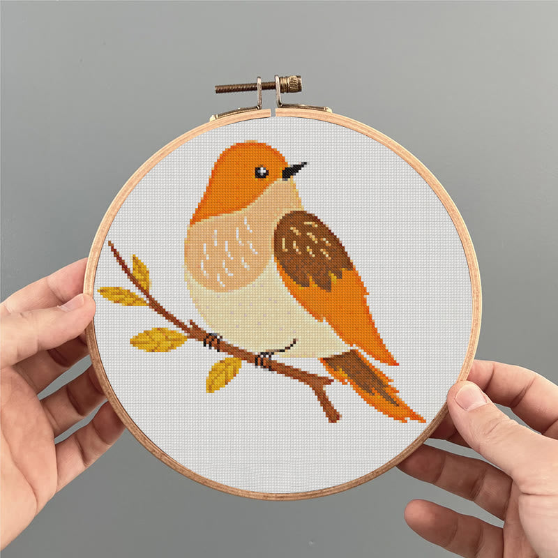  Cross Stitch Kit - Elegant Bird | Adorable Animal Craft | Unique Handmade Ornament - image 1