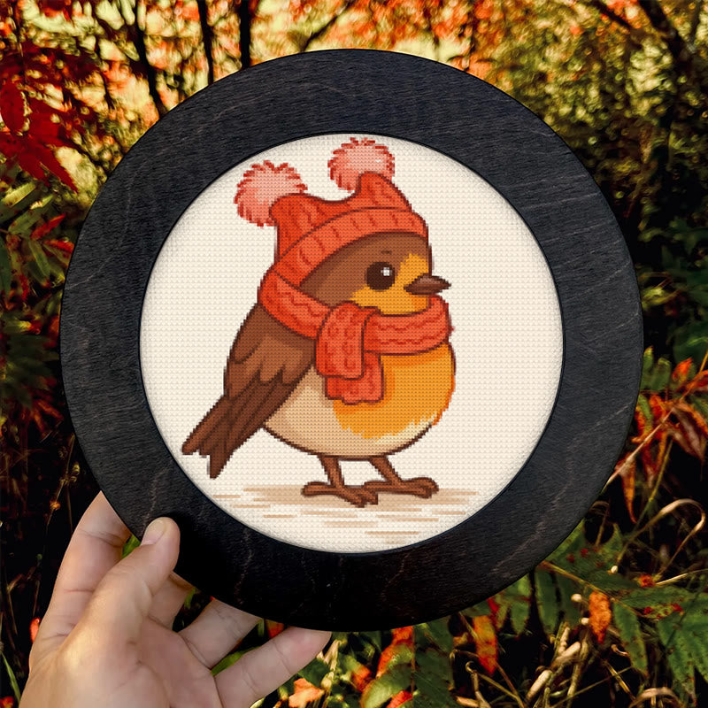  Cross Stitch Kit - Winter Bird | Adorable Animal Craft | Diy Handmade Needlework - image 8