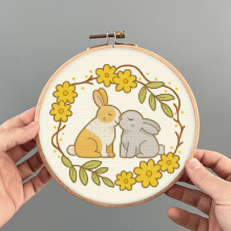  Cross Stitch Kit - Love Rabbit | Nice Wedding Handmade Gifts | Perfect For Lover - image 8