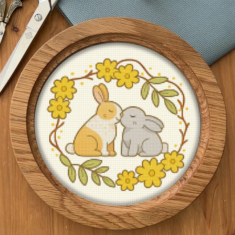  Cross Stitch Kit - Love Rabbit | Nice Wedding Handmade Gifts | Perfect For Lover - image 6