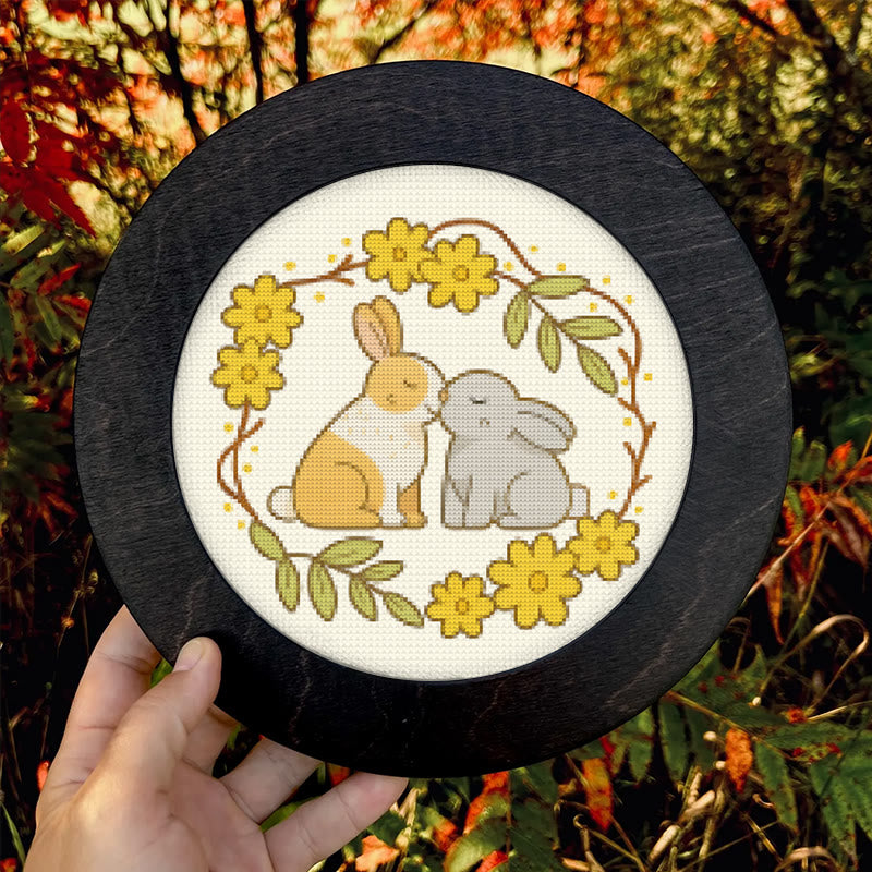  Cross Stitch Kit - Love Rabbit | Nice Wedding Handmade Gifts | Perfect For Lover - image 7