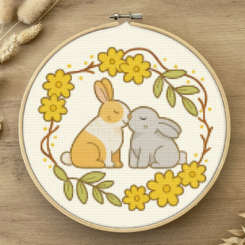  Cross Stitch Kit - Love Rabbit | Nice Wedding Handmade Gifts | Perfect For Lover - image 4